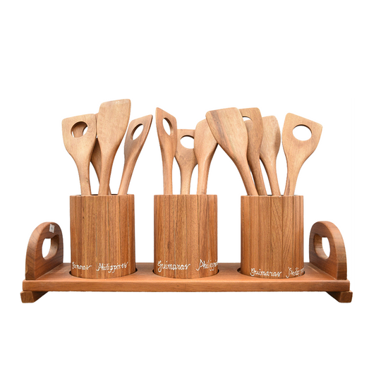 TEDDY WOOD CRAFTS LADLE HOLDER STAND