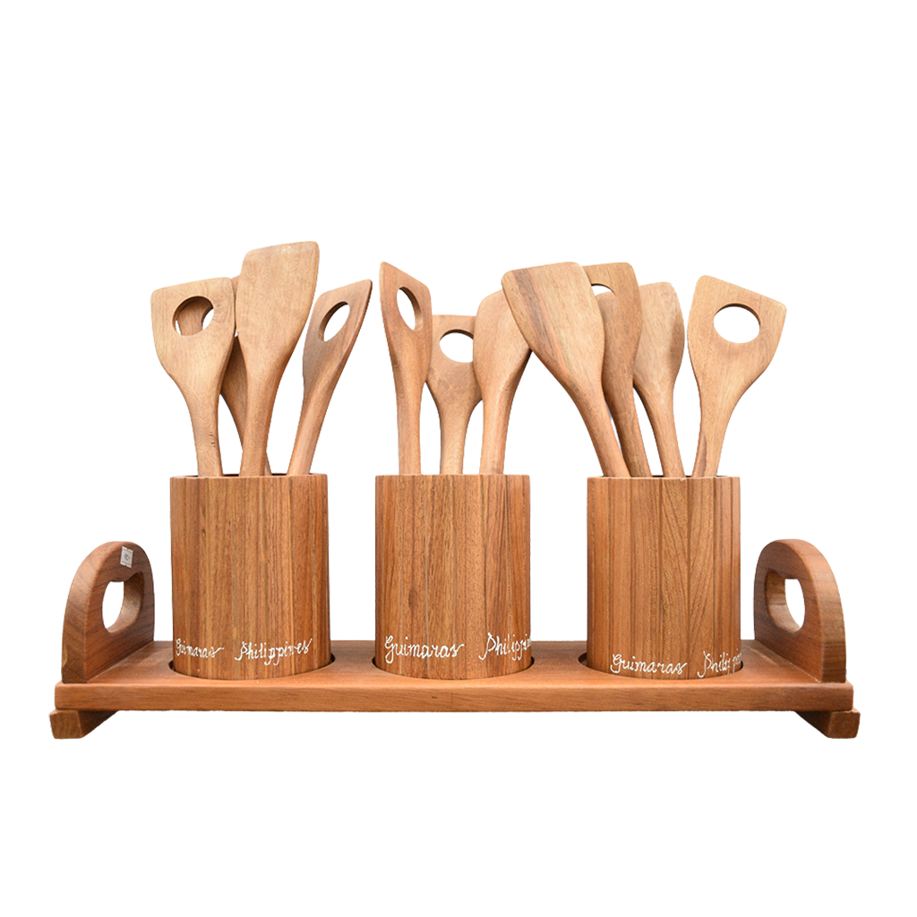 TEDDY WOOD CRAFTS LADLE HOLDER STAND